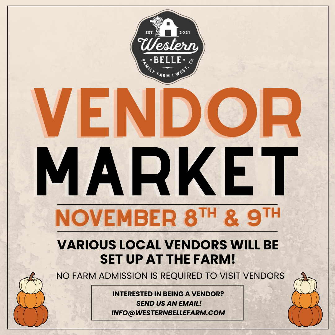 VENDOR MARKET 11/8 & 11/9